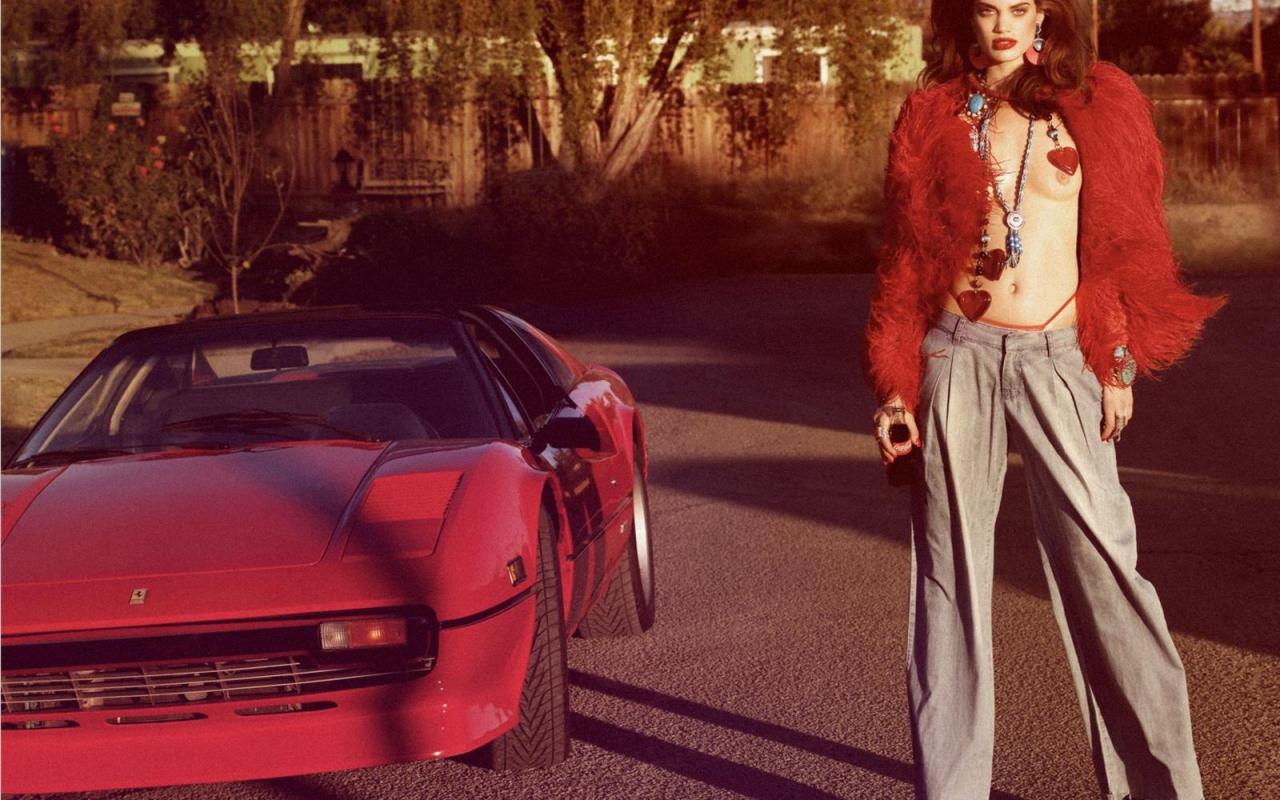 titts, car, ferrari, rianne ten haken