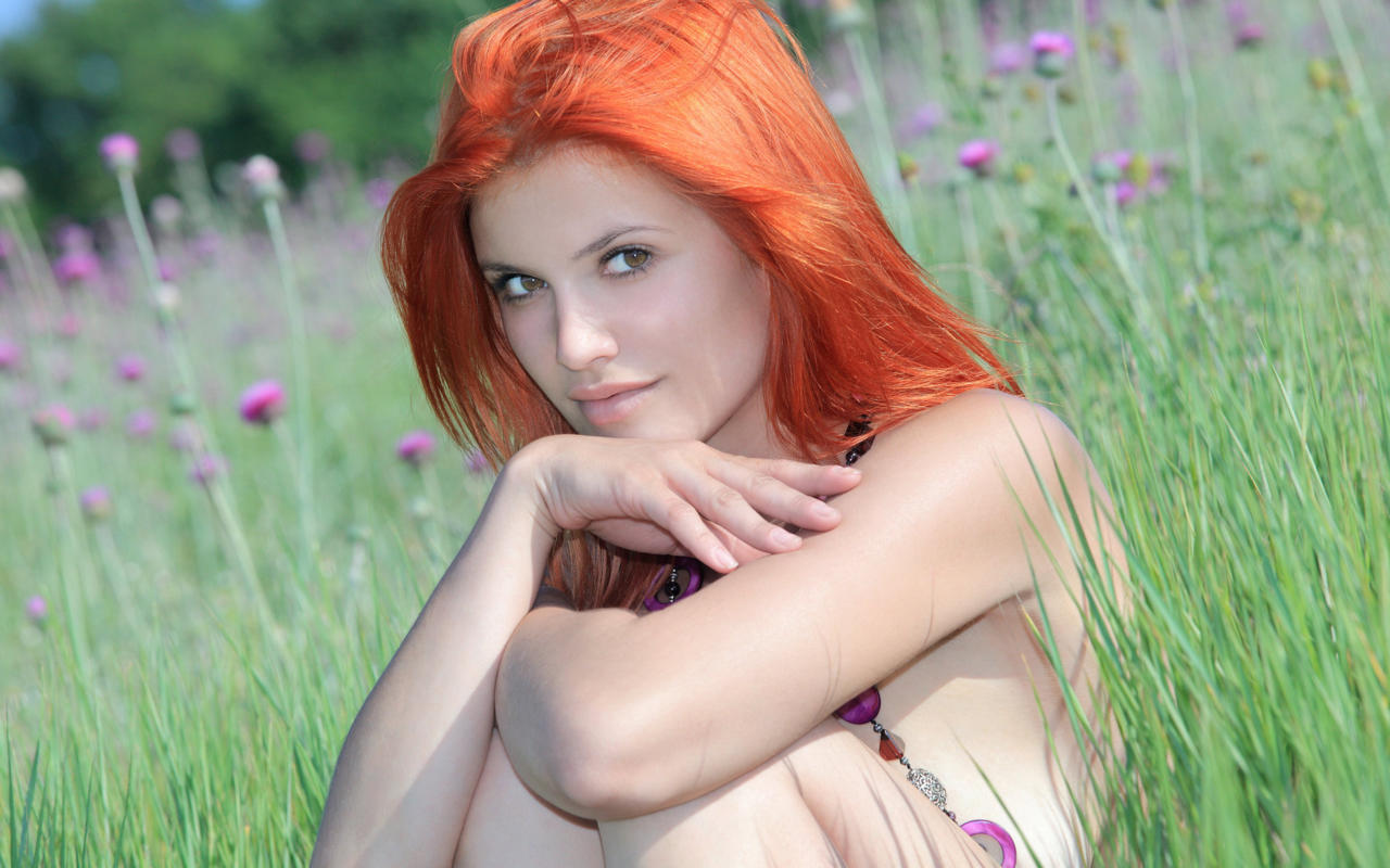 violla a, beautiful, sexy, cute, red hair, model, metart