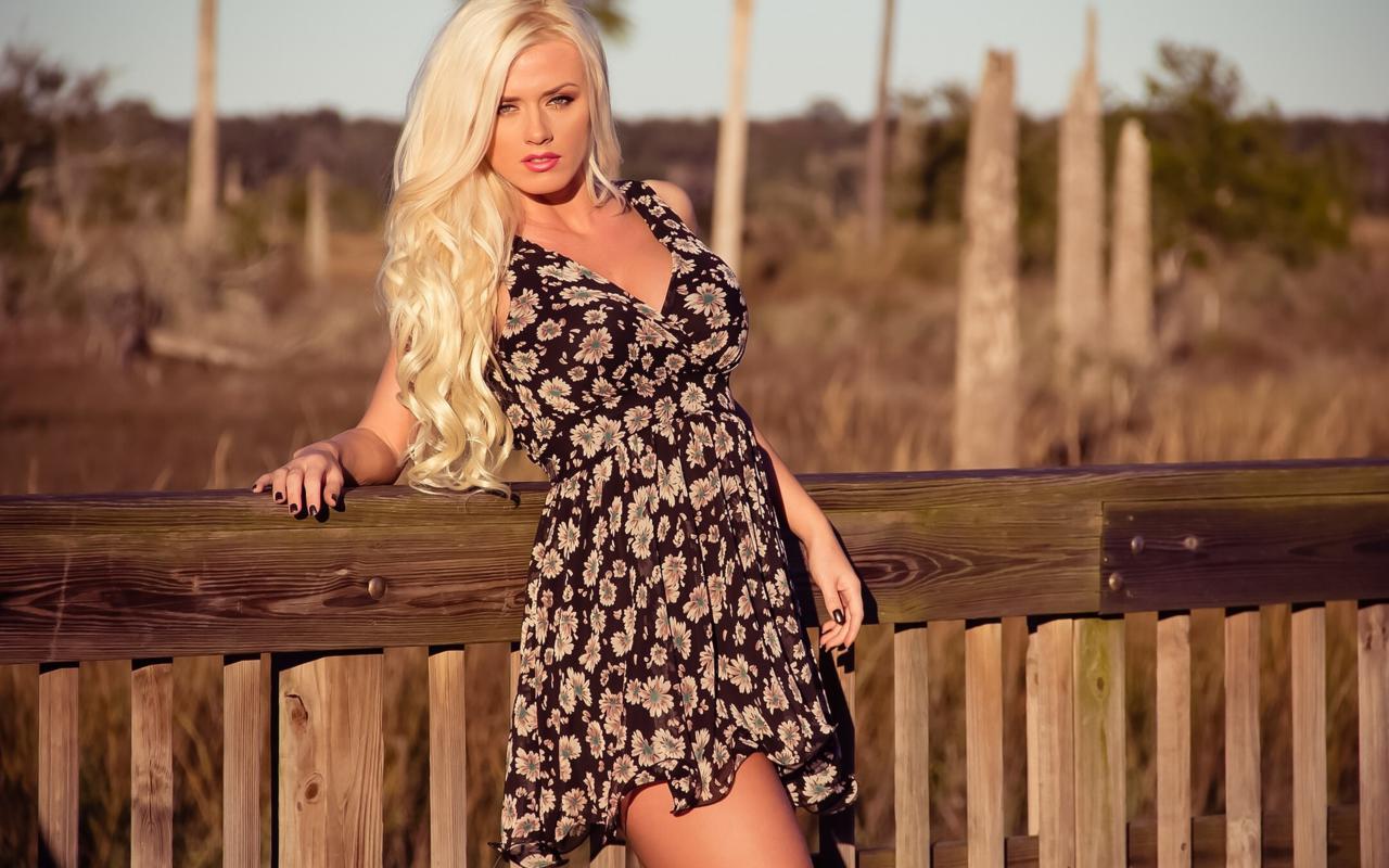 aida ridic, model, blonde, dress, sexy, eyes, beauty