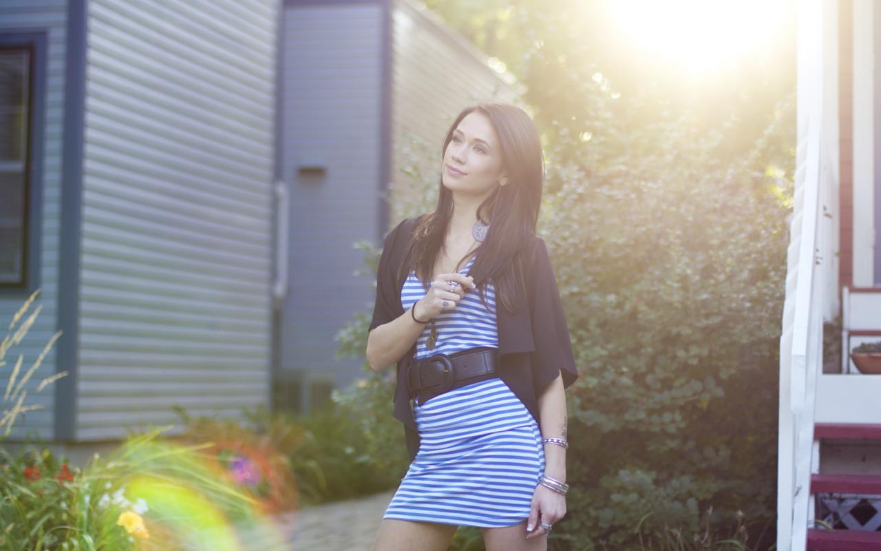 megan lyn, dress, girl, beauty, outdoor