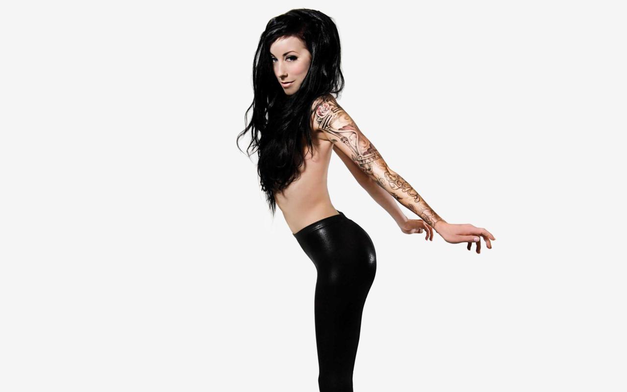 georgie, young, brunette, australian, model, sexy babe, long hair, tattoo, close up, eyes, face, smile, posing, shiny, lycra, leggings, erotic, tattoos, body art, minimalist wall, own cut, re-cut