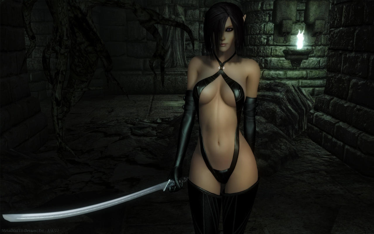 fantasy, girl, sexy, teen, sexy body, dark, artwork, cool, elf, evil, hot, cute, latex, boobs, boobies