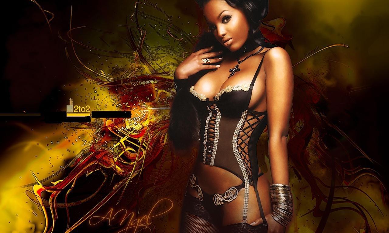 black, angel, brunette, lingerie, lola luv, ebony