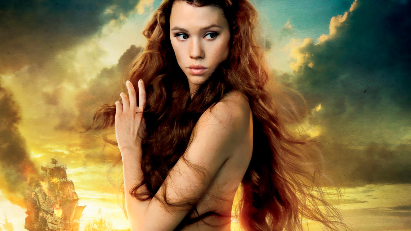 fantasy, ship, astrid berges-frisbey, mermaid, pirates of the caribbean