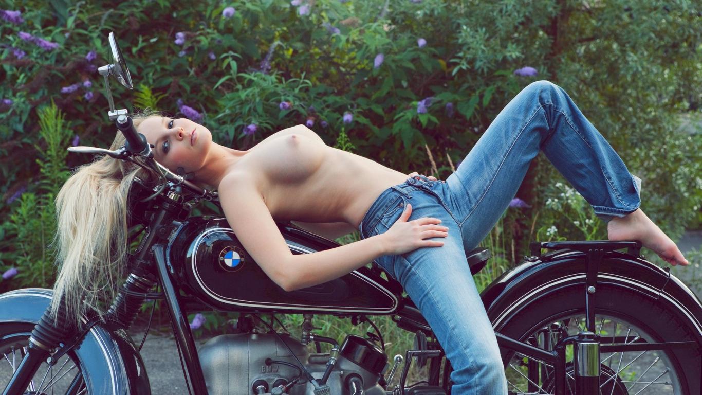 bike, beautiful, hot, sexy, babe, nude, belinda, skinny, delicious, nipples, puffy nipples, delicious, denim jeans, blonde
