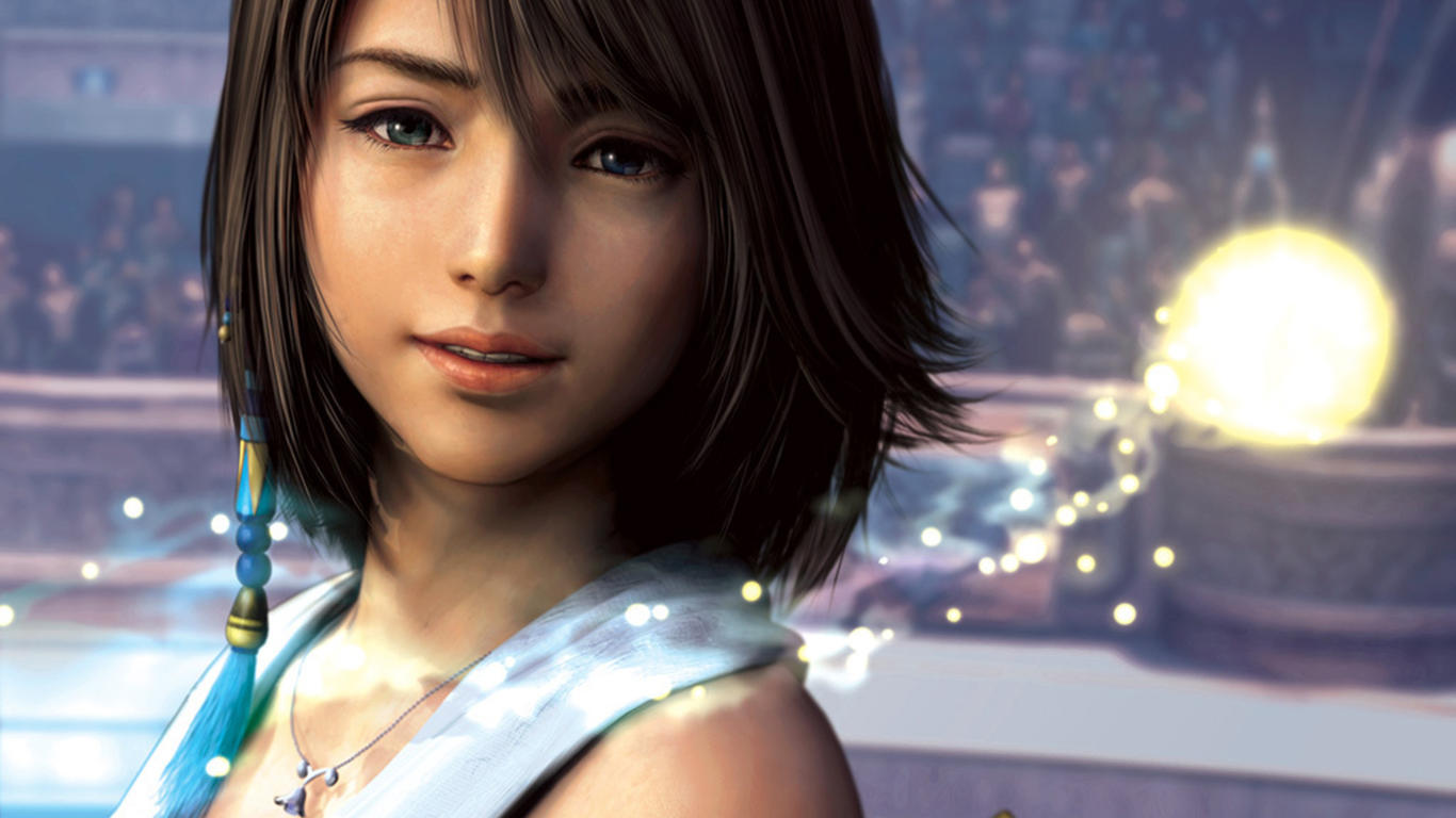 yuna, fantasy, brunette, sexy, cutie, hot