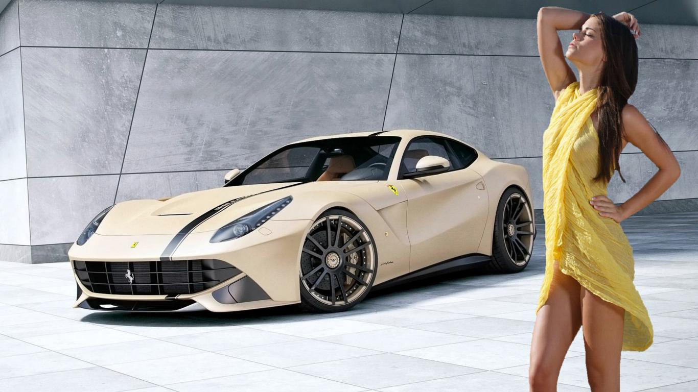 caprice, model, brunette, see through dress, ferrari, white, legs, little caprice