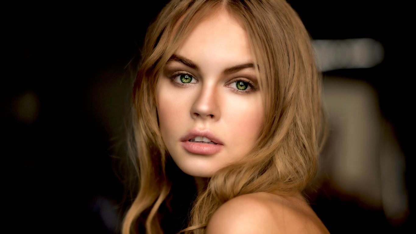 anastasia scheglova, model, pretty, babe, green eyes, russian, sensual lips, face, portrait