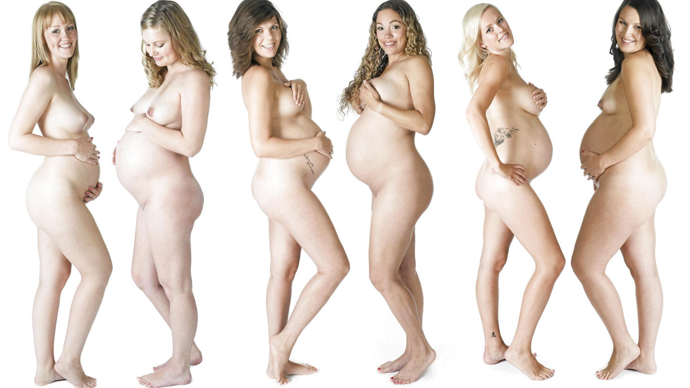 pregnant, six, nude, smile, tits