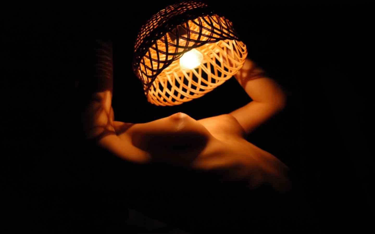 art, nude, lamp, boobs, tits, nippless