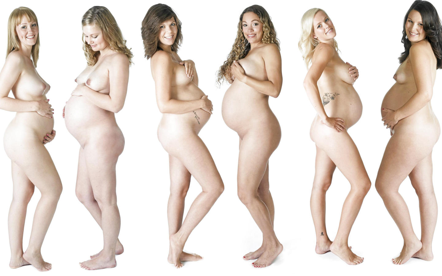 pregnant, six, nude, smile, tits