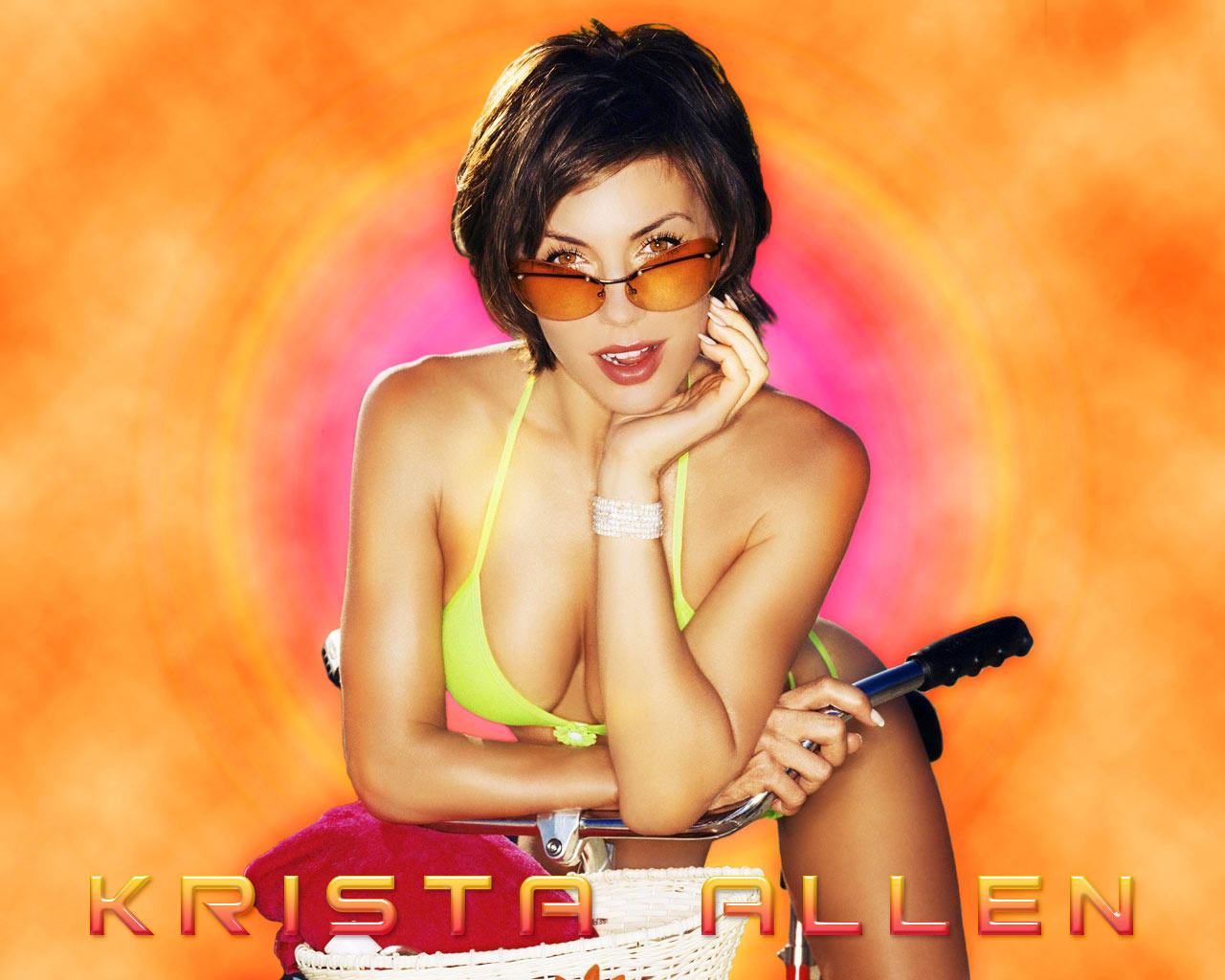 krista allen, actress, glasses, lingerie