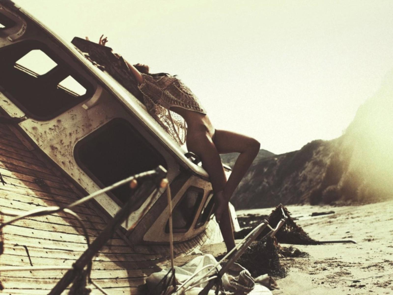 beach, fishnet, boat, sunny