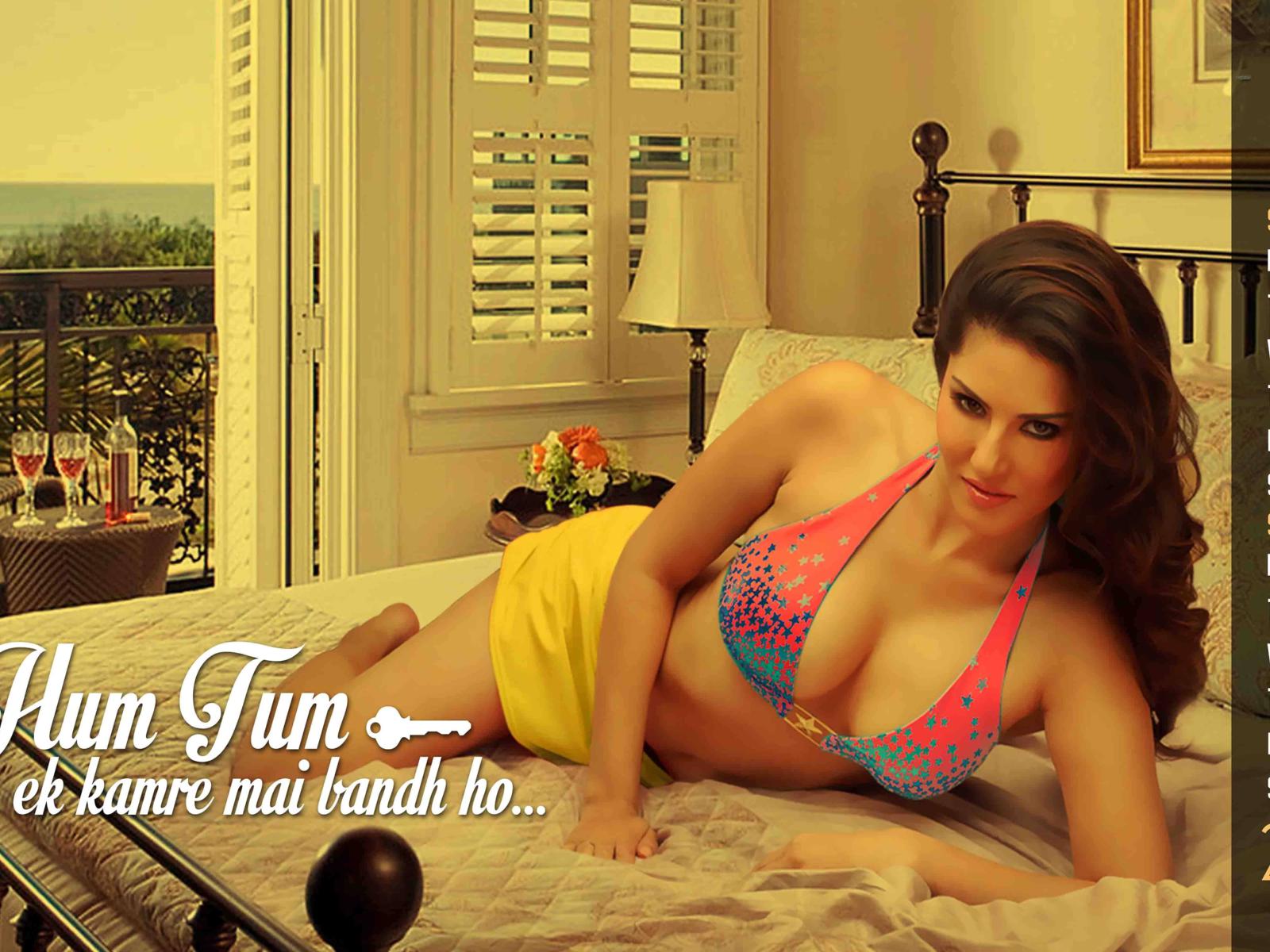 sunny leone, sunny, leone, underboobs, sexy, brunette, hot, beauty, lingerie, hot, perfect, beauty, wonderful curves, gorgeous, bed, leaned, ass, poster, bollywood, celeb, calendar
