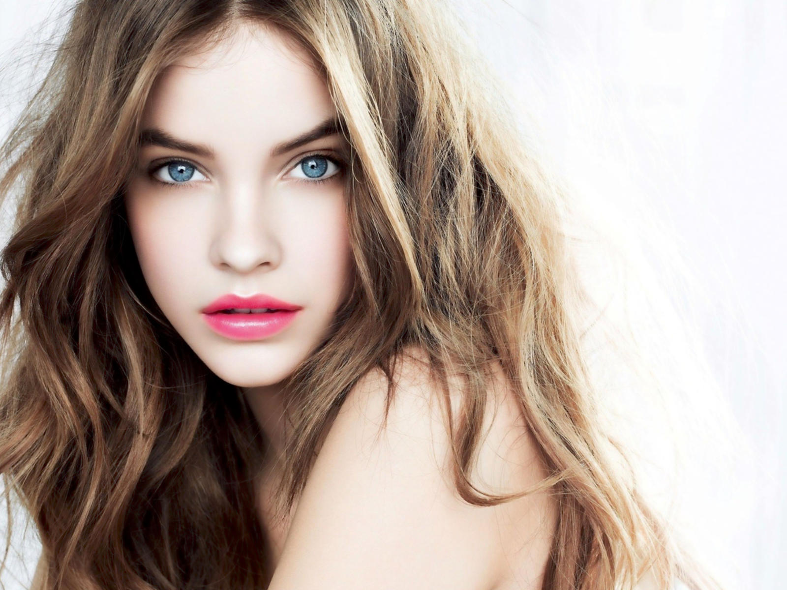 barbara palvin, top model, brunette, blue eyes, sensual lips, face, beautiful, 4k, uhd