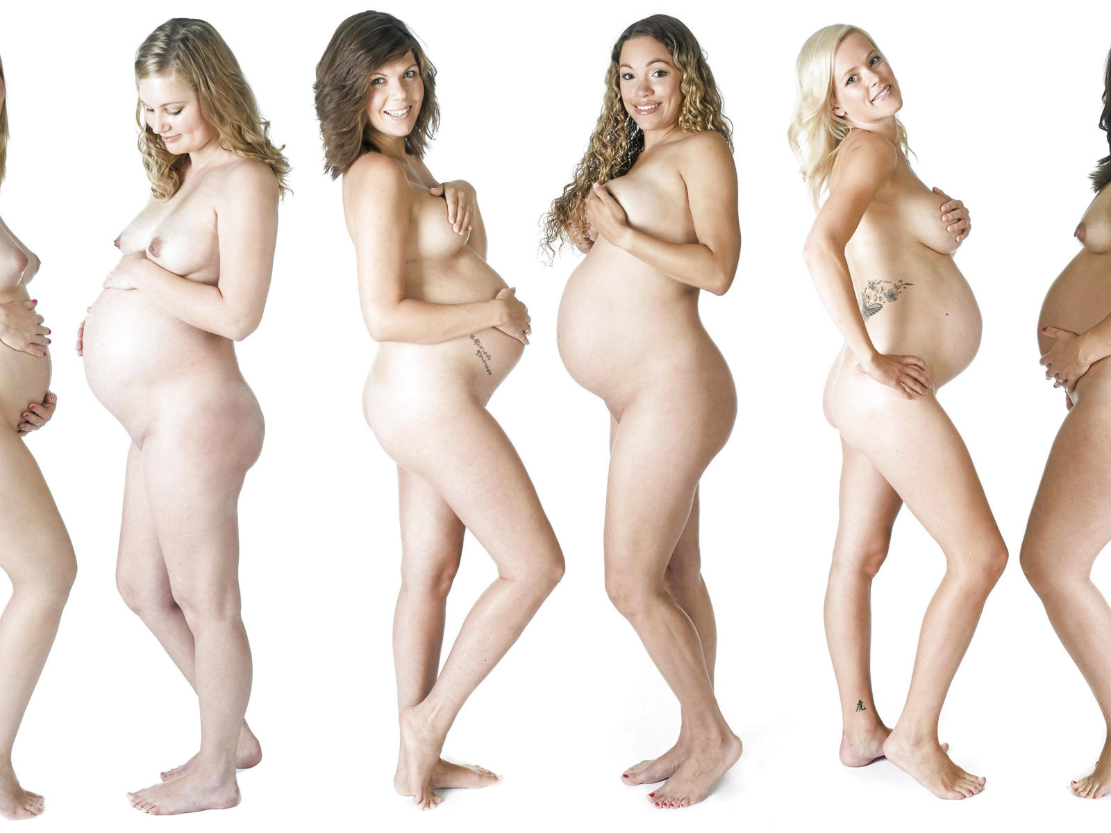 pregnant, six, nude, smile, tits