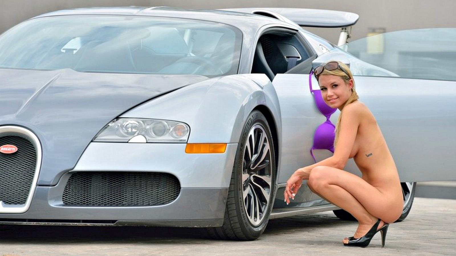 kendell, model, blonde, naked, bugatti, hifh heels, kendall kayden