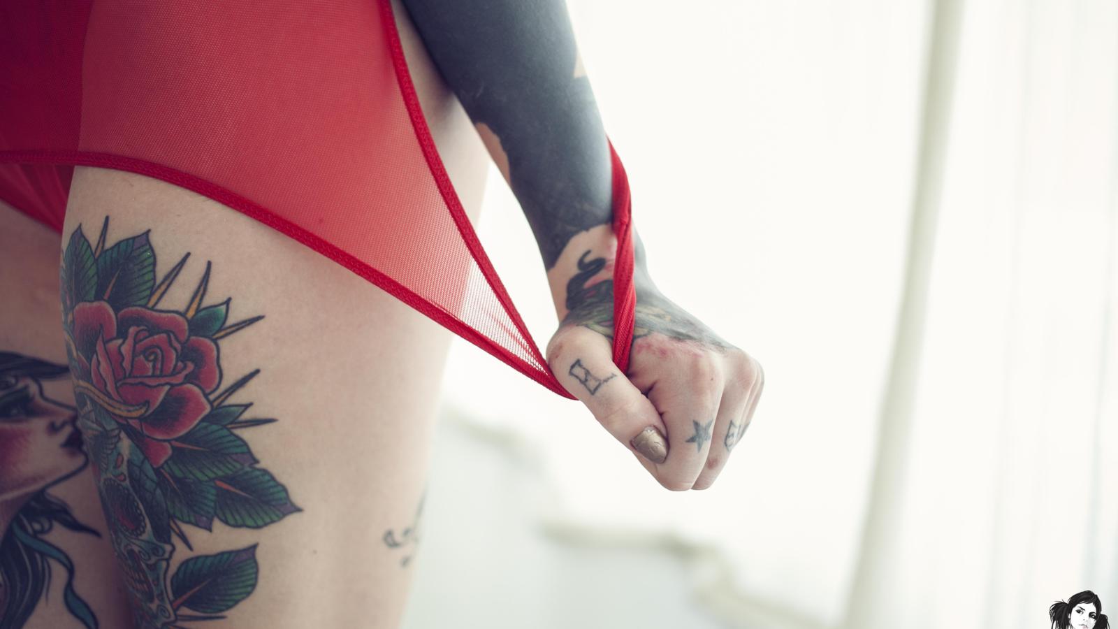 katherine, tattoo, legs, face, hair, color, nude, sexy, naked, cute, beauty, hot, body, piercing, suicide girl, rebecca crow, katherine suicide, suicide girls