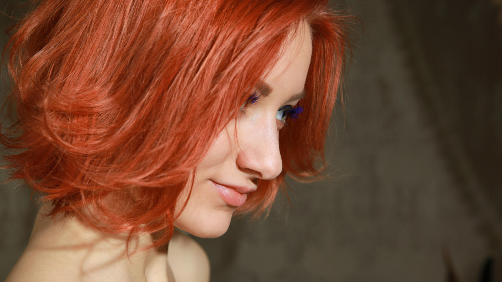 anastasia g, anastasia azul, model, femjoy, smile, redhead