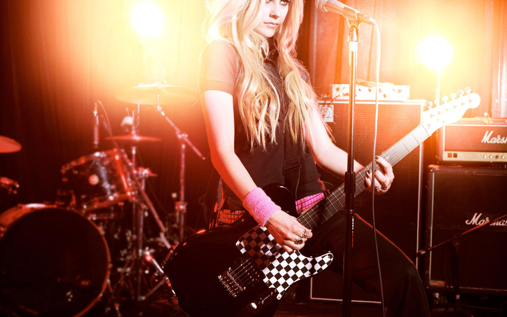 avril lavigne, rock, guitar, singer