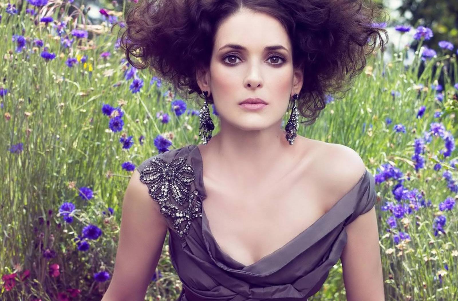 winona ryder, actress, brunette, dress