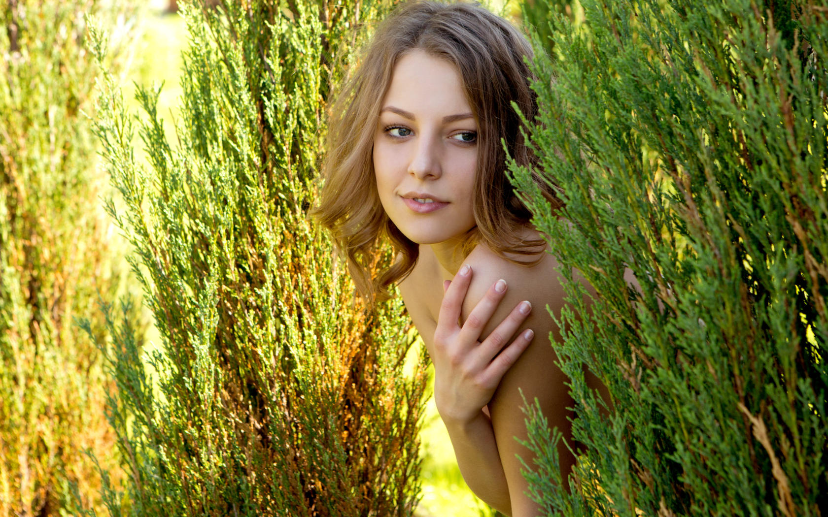 Download Photo 1680x1050 Adult Model Beautiful Blonde Nikia A Outdoors Russian Sexy Girl