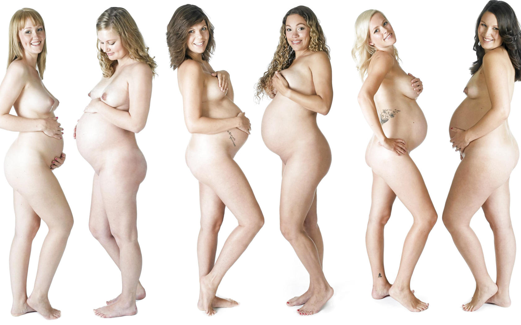 pregnant, six, nude, smile, tits