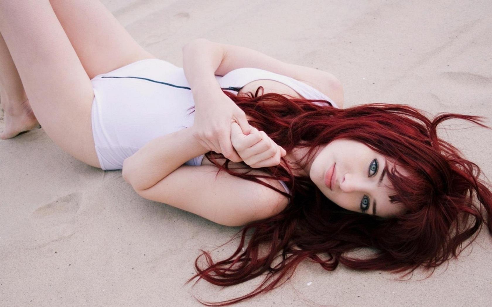 Download Photo X Red Haired Swimsuit Susan Coffey Redhead Grey Eyes Non Nude