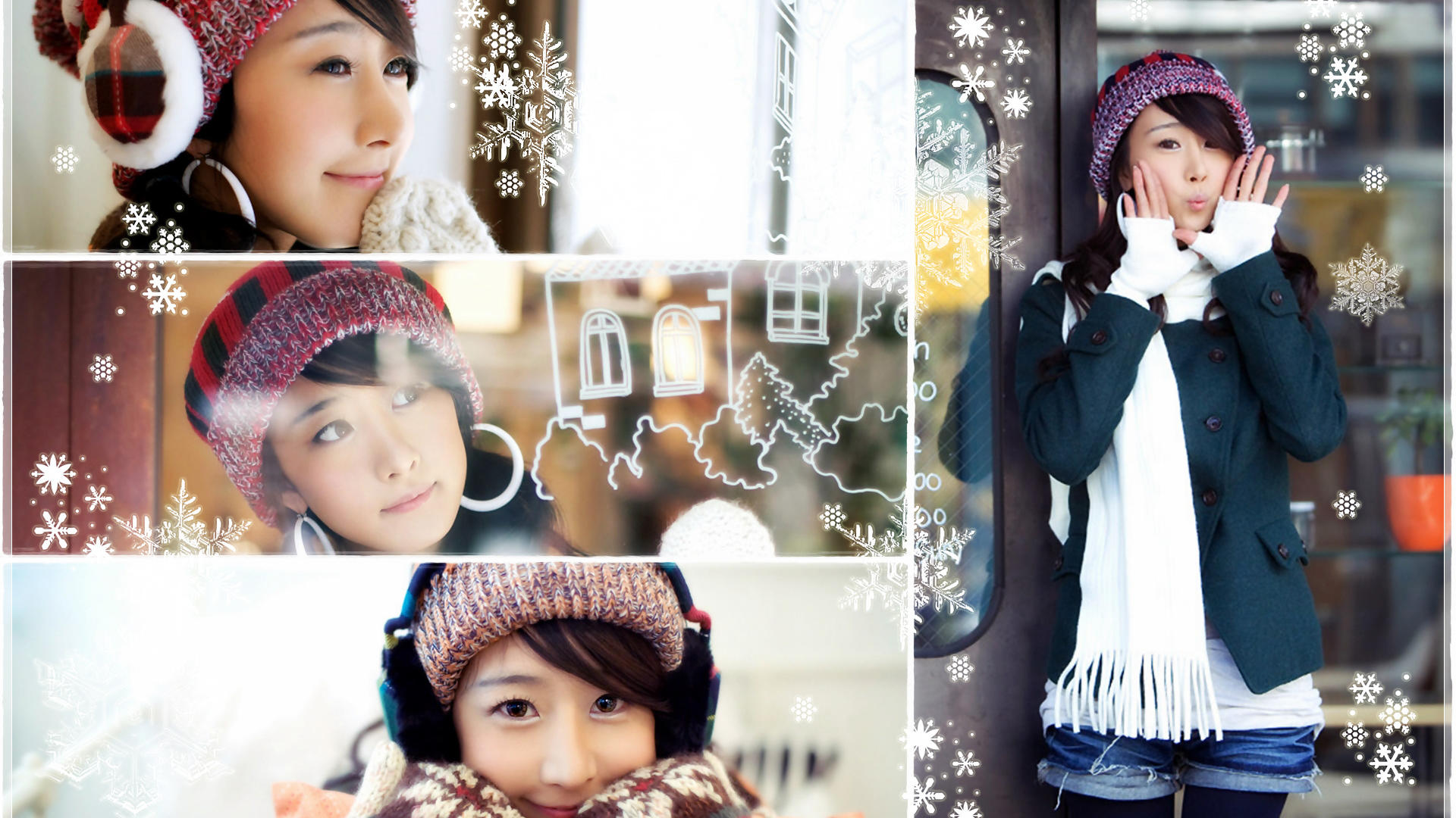 asian, smile, brunette