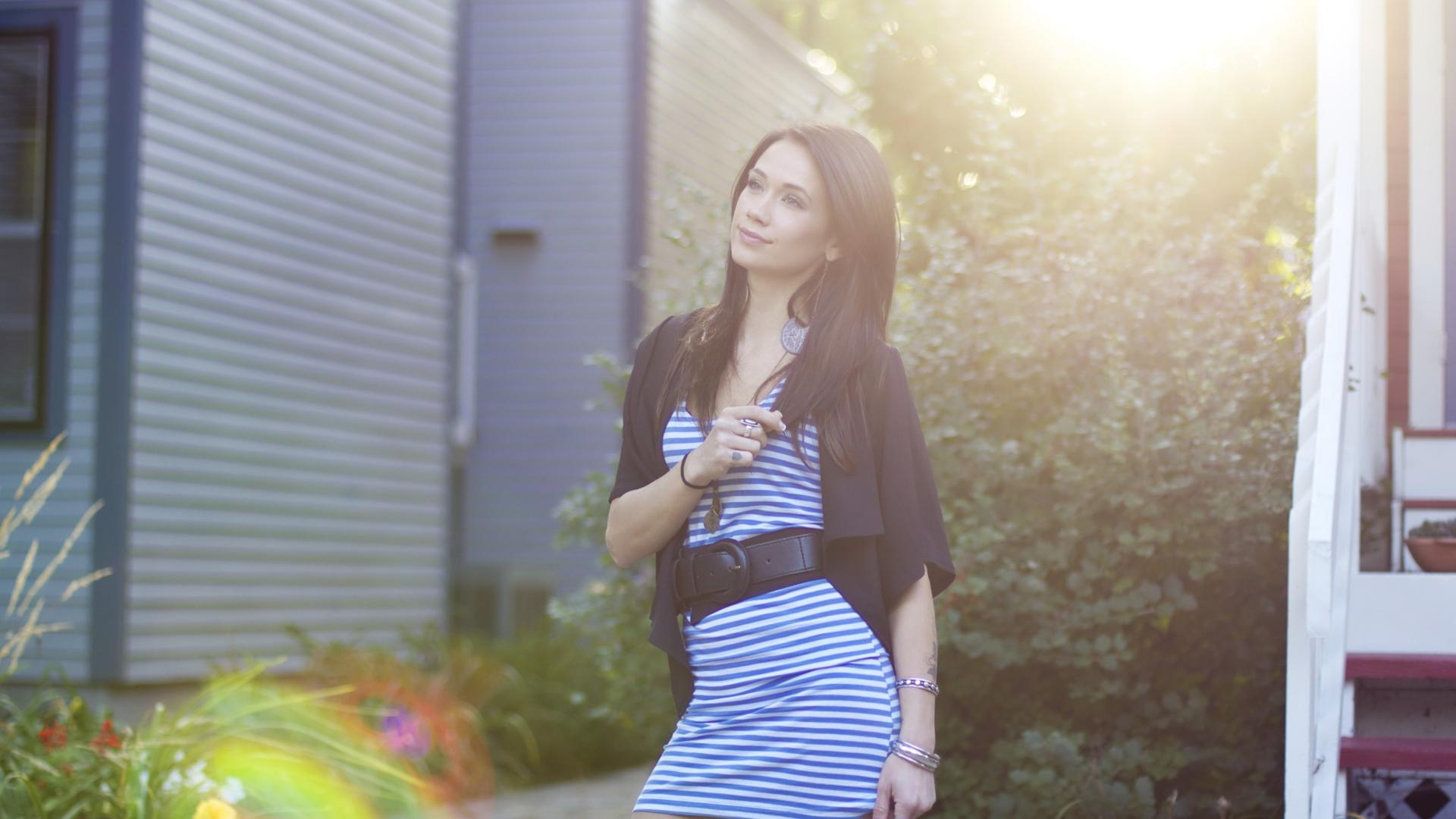 megan lyn, dress, girl, beauty, outdoor