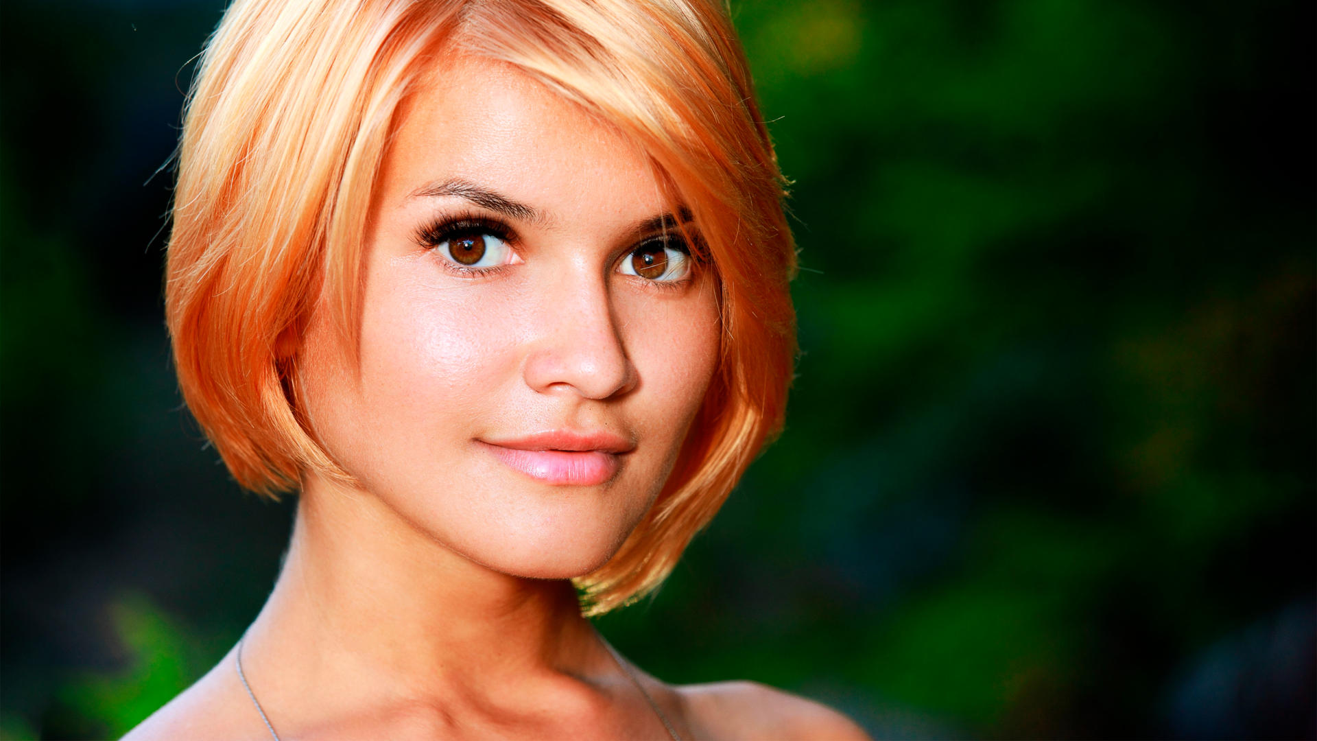 violla a, smile, 4k, sexy, redhead, tanned, face